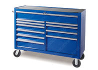 Tủ công cụ khóa kim loại màu xanh 52 inch, hộp công cụ tủ lăn