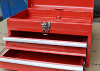 Bộ lưu trữ công cụ cầm tay chuyên nghiệp 14 inch Red Mini Metal với khóa / 2 ngăn kéo